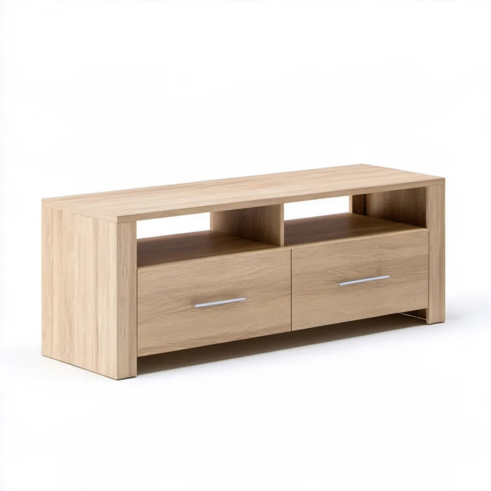 Szafka RTV dąb sonoma 120 x 40 x 50 cm z 2 szufladami